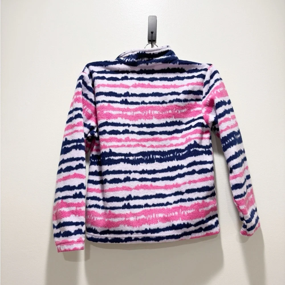 Eddie Bauer Kids' Pink and Purple Pattern Fleece Jacket Full Zip Size Small